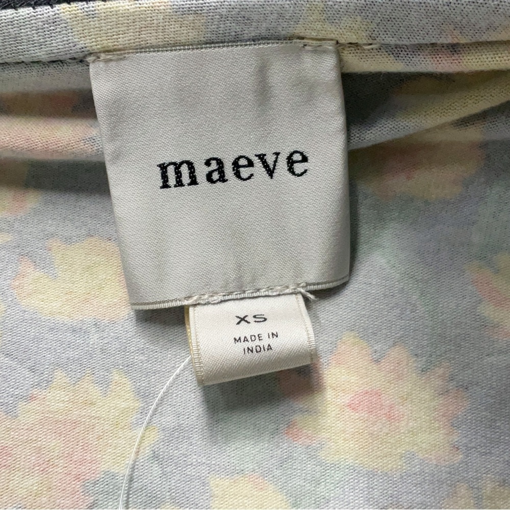 Maeve Yellow Daisy Floral Ruffle One Shoulder Top Women’s XS - Picture 6 of 7
